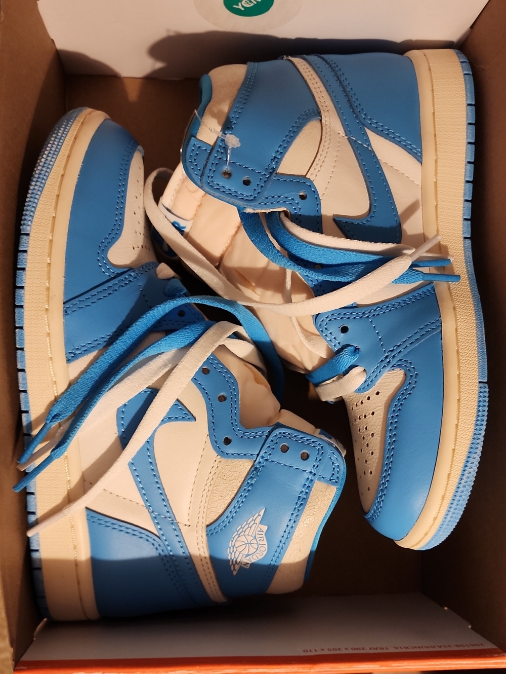 Nike Air Jordan 1 Retro High Top OG Sneakers in Blue and White